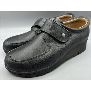 Cobbie Cuddlers Women’s Comfort Shoes Sz 8.5 W Black Leather Memo Tech Walking